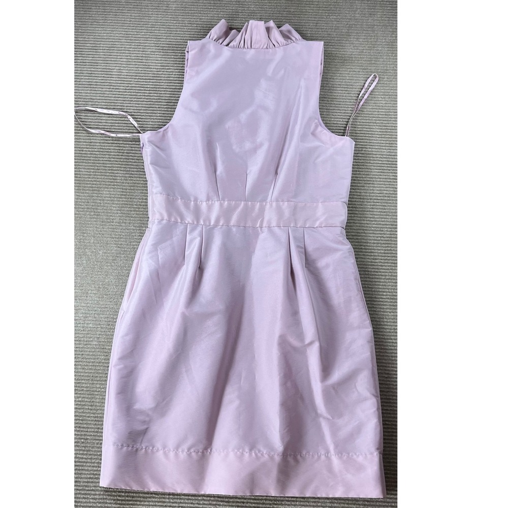 Just Taylor Lavender Lilac Ruffle Neck Sleeveless Fit Flare Cocktail Dress 14 - Picture 8 of 15